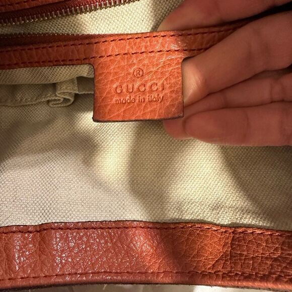 Gucci Tan Leather Bamboo New Jackie Bag With Piston Lock - Picture 9 of 15